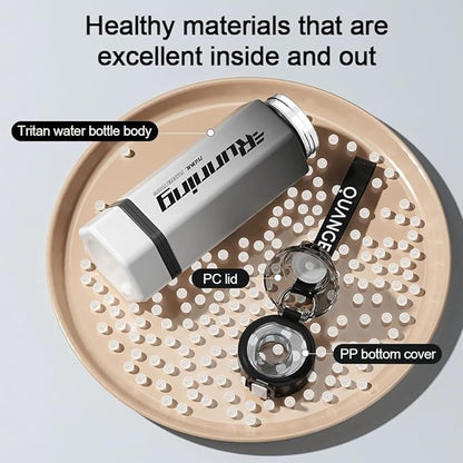 27 oz Hexagon Water Bottle, Wide Mouth Leak Proof Water bottles BPA-free Plastic Water Bottles Hexagonal Shape Water Bottle Reusable Water Bottle With Handle for Travel Fitness(Pink)