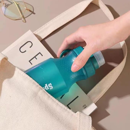 Sports Water Bottle, Plastic Water Bottle,BPA-Free,Leak-Proof, Reusable Water Bottle for School, Outdoor,Gym, Running, Hiking (Blue (26 OZ))