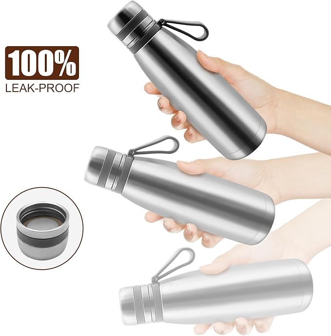 22oz Thermos for Hot and Cold Drinks, Coffee Thermos Water Bottle, Wide Mouth Thermal Cups- Leakproof Stainless Steel Insulated Thermos - Commute, Travel, and Picnic Friendly
