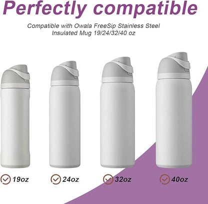 5 Pcs Replacement Stopper for Owala Free Sip 19/24/32/40 Ounce, Silicone Anti-Spill Lid Stopper Compatible with Owala Freesip