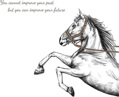 Inspirational Horse Wall Decals - Leaping & Standing Designs - 90x30cm Sheets, Perfect for Motivational Decor