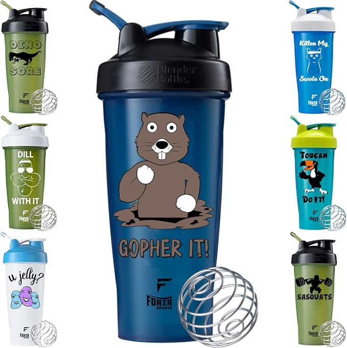 Blender Bottle x Forza Sports Classic 28 oz. Shaker Mixer Cup with Loop Top (Gopher It!)