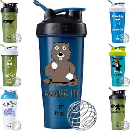 Blender Bottle x Forza Sports Classic 28 oz. Shaker Mixer Cup with Loop Top (Gopher It!)
