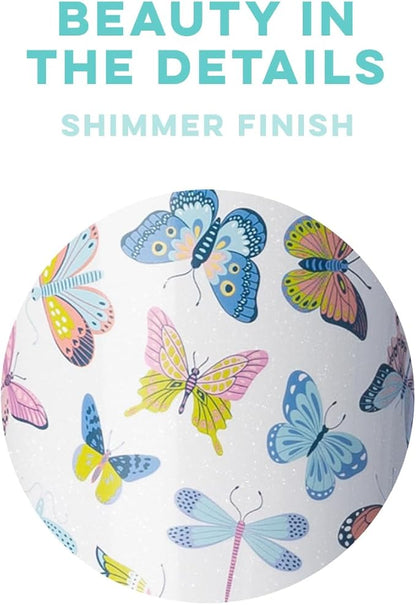 Swig Life 26oz Insulated Water Bottle with Straw & Flip + Sip Handle | Leak Proof, Dishwasher Safe, Cup Holder Friendly, Stainless Steel Water Bottle (Butterfly Bliss)