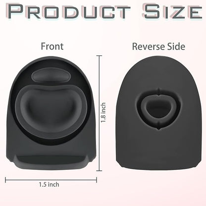 5PCS Replacement Stopper Compatible with Owala FreeSip 19/24/32/40oz, Silicone Anti-Spill Water Bottle Top Lid Replacement Parts, BPA-Free Seal Bottle Cap Mouth Stopper Gasket (Black)