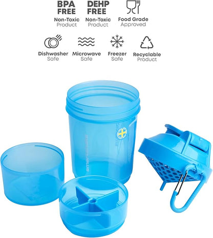 smartshake Smartshake Original 2GO, 20 oz Shaker Cup, Blue (Packaging May Vary)