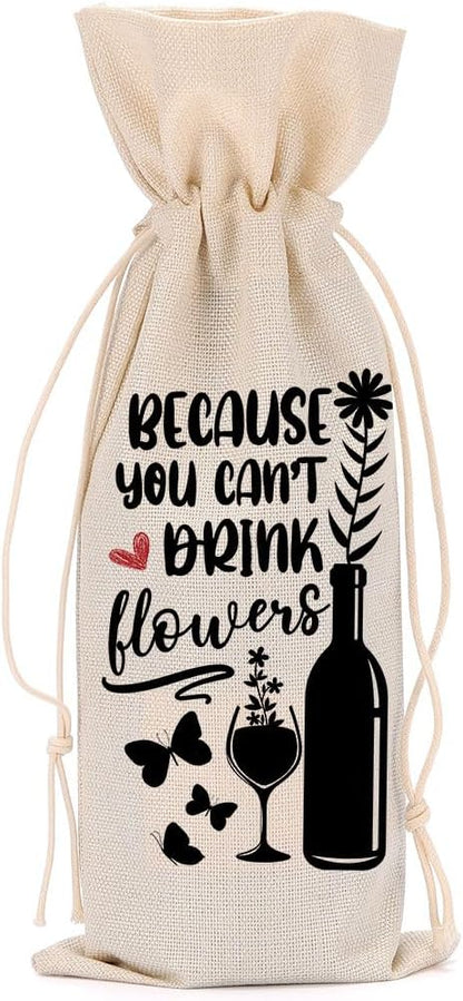 Funny Wine Quotes Wine Bag Wine Tasting Party Supplies for Wine Lovers Women Men Mum Groom Friend Christmas Birthday Wedding Bachelorrette Party Wine Bags