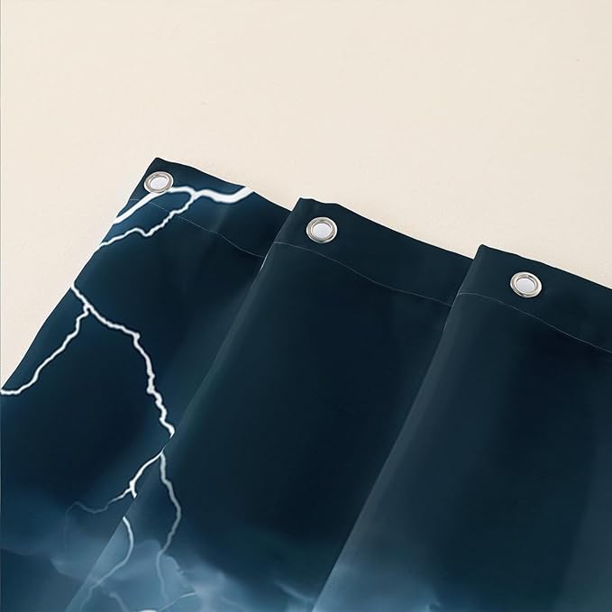 AILONEN Boys Dinosaur Shower Curtain, Monster Truck Bath Curtain,Lightning Roaring Dinosaur Kids Shower Curtain,Waterproof Curtain Bathroom 72" W*96" H Decor with 12 Plastic Hooks