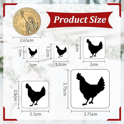 OLYCRAFT 2400pcs 4 Styles Silver Meal Stickers 0.5 Inch Food Choice Sticker Cow/Chicken/Fish/Carrot Wedding Meal Indicator Stickers Kitchen Stickers Meal Stickers for Place Card Wedding Party Supplies