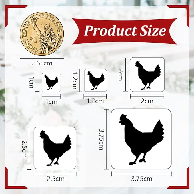 OLYCRAFT 1200pcs 4 Styles Gold Meal Stickers 1 Inch Food Choice Sticker Cow/Chicken/Fish/Carrot Wedding Meal Indicator Stickers Kitchen Stickers Meal Stickers for Place Card Wedding Party Supplies