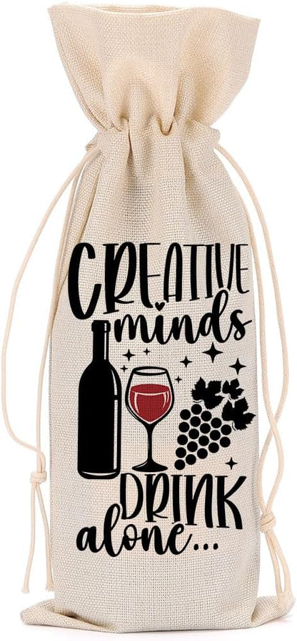 Funny Wine Quotes Wine Bag Wine Tasting Party Supplies for Wine Lovers Women Men Granny Groom Friend Christmas Birthday Wedding Bachelorrette Party Wine Bags