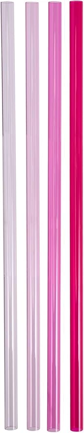 Stanley Reusable Quencher Straws | 4-Pack of BPA-Free, Reusable Straws for Clean Drinking | Perfect for Stanley's 30oz Tumblers | Pink