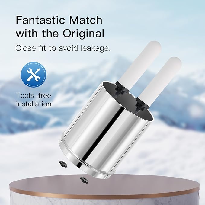 2PCS 7" Ceramic Filter, Replacement Filters Candle Activated Carbon for ProOne® Countertop Gravity Water Filter System, Household Water Bucket,Water Cooler Filtration Systems