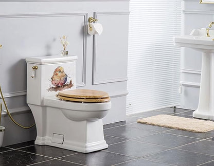 Lovely Cute Watercolor Chicken Wall Stickers Decals, Farm Animals Decor Vinyl Waterproof Peel Removable Self-Adhesive Murals for Nursery Kids Bedroom Bathroom Toilet Playroom Furniture Classroom