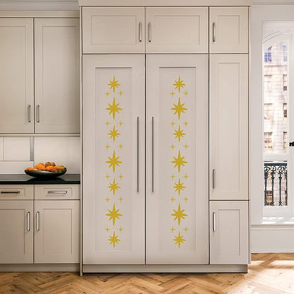 Sparkles and Stars Wall Decals, 300 Stars Wall Sticker, Sparkle Wall Decal, Space Kids Room Decor, Nursery Wall Art, Celestial Wall Stickers(Golden)