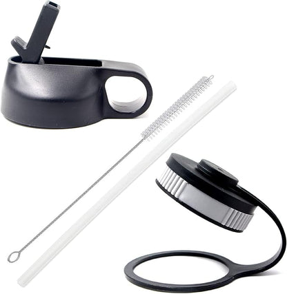 32 oz Football Water Bottle, Flask Sports with 2 Lids 18/8 Stainless Steel Travel Tumbler Double Wall Vacuum Insulated Hot/Cold (32oz, Football)