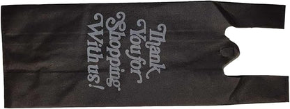 400 Pcs Single Wine Bag Christmas Wine Gift Bag Non Woven Fabric Reusable Bags for Gifts Bags Bulk Bottle Holder Wine Carrier with Handles for Shopping Thank you bag Parties (Black)