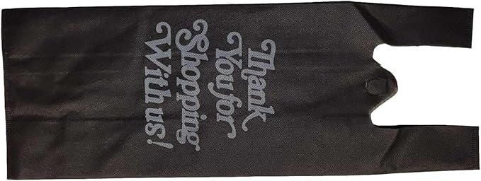 400 Pcs Single Wine Bag Christmas Wine Gift Bag Non Woven Fabric Reusable Bags for Gifts Bags Bulk Bottle Holder Wine Carrier with Handles for Shopping Thank you bag Parties (Black)