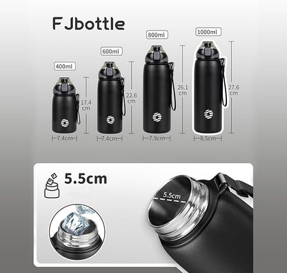 Insulated Water Bottle,27 oz Stainless Steel Wide Mouth Sports Water Bottle Double Wall Vacuum Leak Proof BPA Free Drinks Flask Keep Hot Or Cold Thermo Mug For university,Outdoor,Travel,Gym