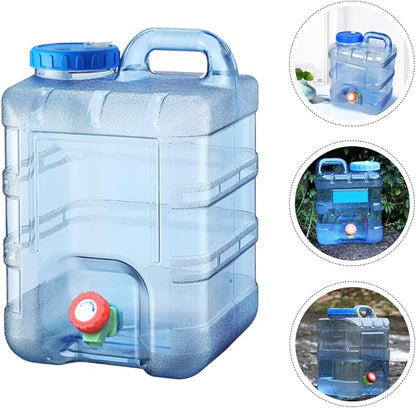 INOOMP Big Water Bottle 2 Gallon Water Jug 10l Camping Water Gallon with Spigot Handle Design Water Jug Camping Water Tank Carrier Container Camping Water Big Water Bottle 2 Gallon Water Jug