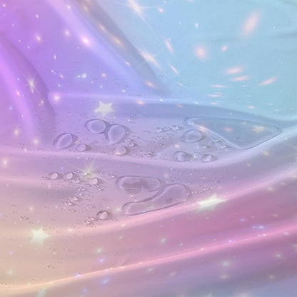 AILONEN Sparkling Stars Shower Curtain, Rainbow Shining Stars Cloth Bath Curtain Set for Girls Teens Kids Rainbow Lover,Fantasy Gradient Shower Curtain Liner,48" W*72" H