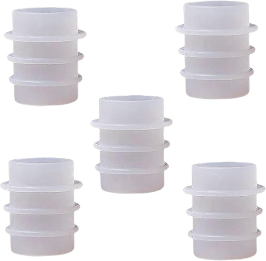 5Pcs White Bottle Stopper Silicone Mold, Crystal Epoxy Wine Bottle Stopper Mold, Reusable Beverage Bottle Stoppers Silicone Molds Cork Cover Wine Stoppers,Bar and Wine Tools, Wine Stoppers and Pourers