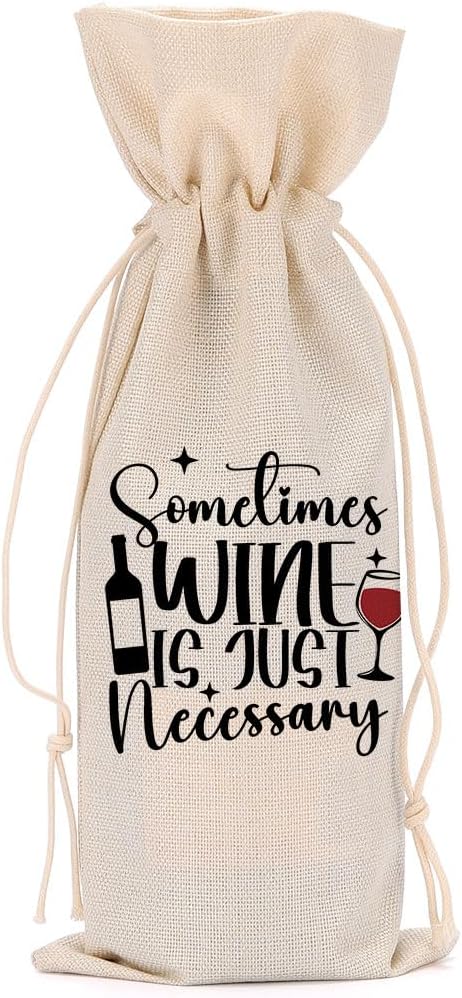 Funny Wine Quotes Wine Bag Wine Tasting Party Supplies for Wine Lovers Women Men Bride Mom Friend Christmas Birthday Wedding Bachelorrette Party Wine Bags