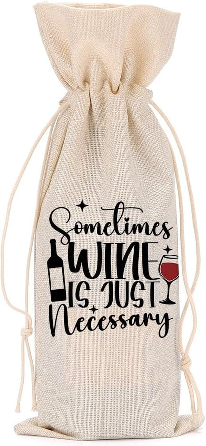 Funny Wine Quotes Wine Bag Wine Tasting Party Supplies for Wine Lovers Women Men Bride Mom Friend Christmas Birthday Wedding Bachelorrette Party Wine Bags