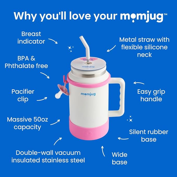 the original water bottle for moms (white)