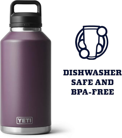 YETI Rambler 64 oz Bottle, Vacuum Insulated, Stainless Steel with Chug Cap, Nordic Purple