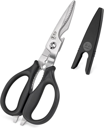 Cangshan 503343 9-inch Heavy-Duty Come-Apart Kitchen Shears with Guard