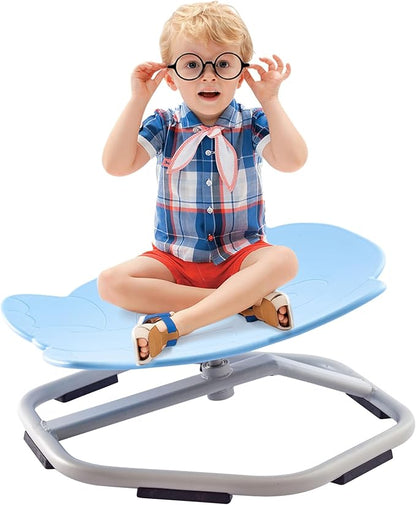 Autism Kids 360° Spinning Swivel Chair.Spinning Chair for Kids Sensory, Kids Swivel Chair Sensory, Sensory Toy Chair, Carousel Spin Sensory Chair, Training Body Coordination (Sky Blue)