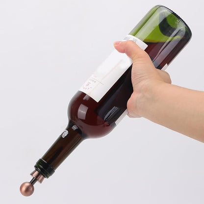 8Pcs Wine Stopper Bottle Stopper Wine Saver, Silicone Reusable Wine Corks, Wine Bottle Stopper for Bar, Camping, Party, Wedding (Bronze)