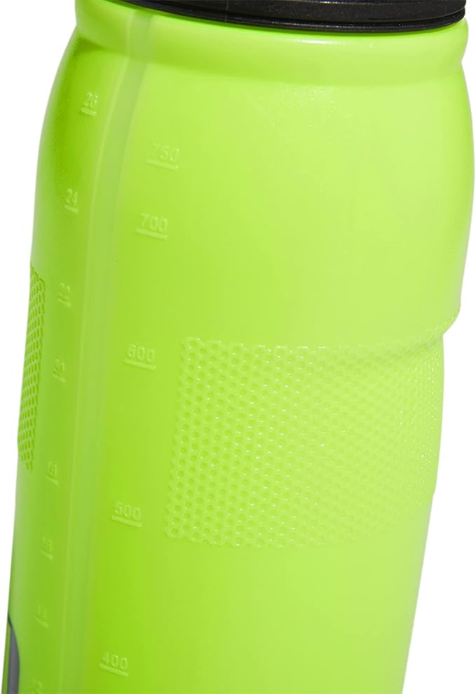 adidas 750 ML (28 oz) Stadium Refillable Plastic Sport Water Bottle, Signal Green/Black, One Size