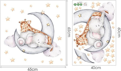 Wall Stickers for Kids Baby Room Decorative Wall Decal Kids Bedroom Wall Stickers, Peel and Stick Removable Wall Decors for Daycare, Boy Room, Girl Room, Nursery, Baby Room, Playroom