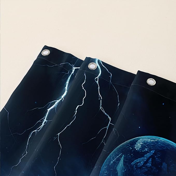 AILONEN Howling Wolf Shower Curtain,Retro Pyramid Evening Wolf Bath Curtain,Safari Wolf Curtain for Bathroom Decor,Polyester Waterproof with 12 Plastic Hooks 60" W*72" H