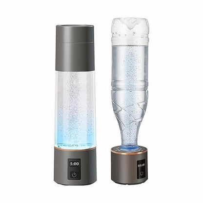 2024 Newest Hydrogen Rich Water Cup Generator Portable Rechargeable Healthy Water Bottle New SPE PEM Technology Water Ionizer with Beautiful LED Indicator Up to 3000 ppb (270ML)