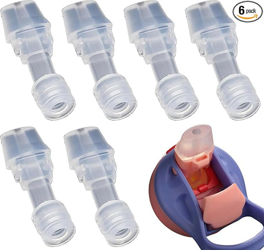 6 Pcs Silicone Bite Valve Replacement for Contigo Water Bottles,Multi-Pack Mouthpiece Repalcement Compatible with Contigo Bottles,Bite Valve Suit for Contigo Bottles Replacement Parts without cup cap