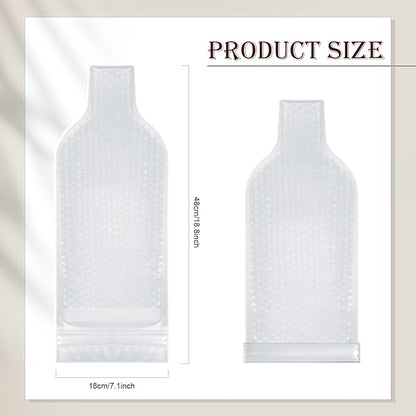 20 Pcs Reusable Wine Bag for Travel Wine Bottle Protector Sleeve for Airplane Car Cruise Protection Luggage Leak Proof