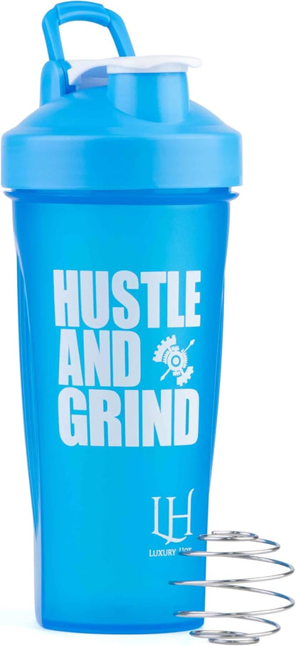 Best Shaker Bottle Perfect for Protein Shakes and Pre Workout - Protein Shaker Bottle with Wire Whisk Ball- Leak-Proof, BPA-Free, Durable Mixer Cup for Smooth Protein Mixes- [5 Pack]