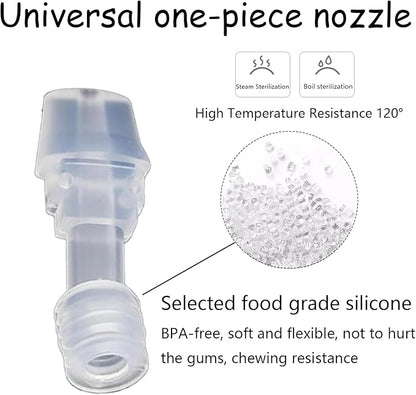 5 Pack Replacement Spout for Contigo Aubrey Kids Water Bottle,Silicone Mouthpiece Replacement for Contigo Kids Water Bottle,Replacement Parts for Contigo Water Bottle