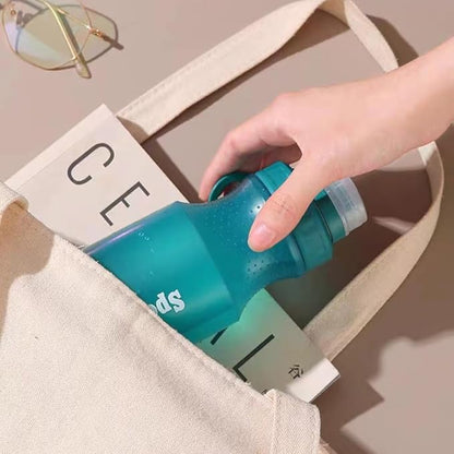 Sports Water Bottle, Kids Water Bottle, Plastic Water Bottle,BPA-Free,Leak-Proof, Reusable Water Bottle for School, Outdoor,Gym, Running, Hiking (Purple (13OZ))