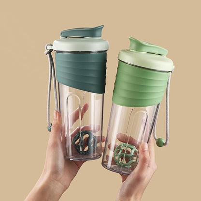 Protein Shaker Bottle,Sports Blender Bottles for Protein Mixes with Whisk Ball,Mixer Bottle,Portable Pre Workout Whey Protein Drink Shaker Cup，Teal