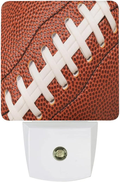 LED Night Lights Lamp with Dusk to Dawn Sensor, Full Frame Rugby Ball Night Lamp, Night Lights Plug Into Wall for Kids Room, Bedroom, Bathroom, Kitchen, Hallway