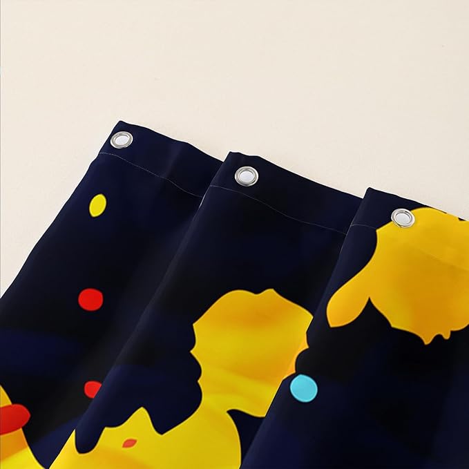 AILONEN Butterfly Shower Curtain for Bathroom, 3D Oil Painting Butterfly Bath Curtain,Colorful Butterfly Rose Flower Decoration Waterproof Black Curtain with 12 Plastic Hooks, 72" W*72" H