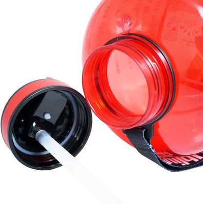 QuiFit Motivational Gallon Water Bottle - with Straw & Time Marker BPA Free Large Reusable Sport Water Jug with Handle for Fitness Outdoor Enthusiasts Leak-Proof