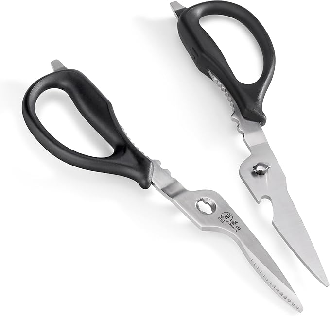 Cangshan 503343 9-inch Heavy-Duty Come-Apart Kitchen Shears with Guard