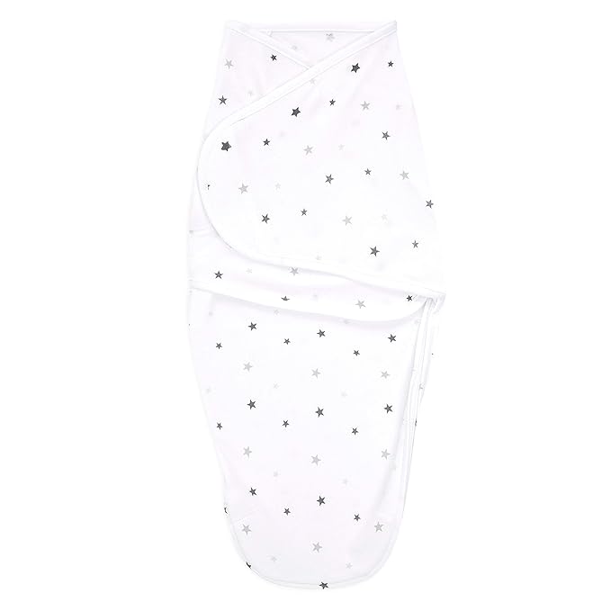 aden + anais, Cotton Knit Baby Wrap, Newborn Wearable Swaddle Blanket, 5 Pack, Starlit, 0-3 Months