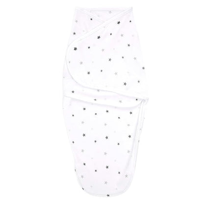 aden + anais, Cotton Knit Baby Wrap, Newborn Wearable Swaddle Blanket, 5 Pack, Starlit, 0-3 Months