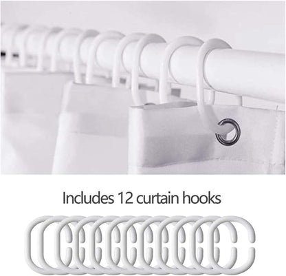 Feelyou Cute Unicorn Fabric Shower Curtain Kids Rainbow Bathroom Waterproof Accessories with 12 Hooks for Boys Girls Bright Colorful Shower Curtain Star Cloud Curtains,72x84 Inches
